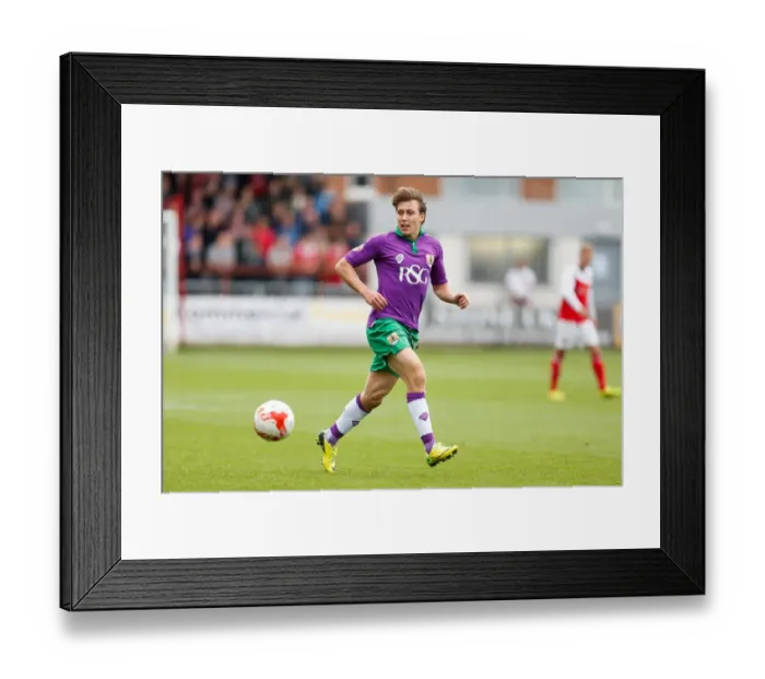Framed Print : Luke Freeman in Action: Fleetwood Town vs. Bristol City (2014) Framed Print : Luke Freeman in Action: Fleetwood Town vs. Bristol City (2014)