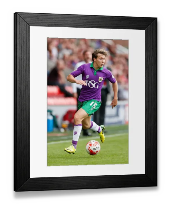 Framed Print : Luke Freeman in Action: Fleetwood Town vs. Bristol City (2014) Framed Print : Luke Freeman in Action: Fleetwood Town vs. Bristol City (2014)