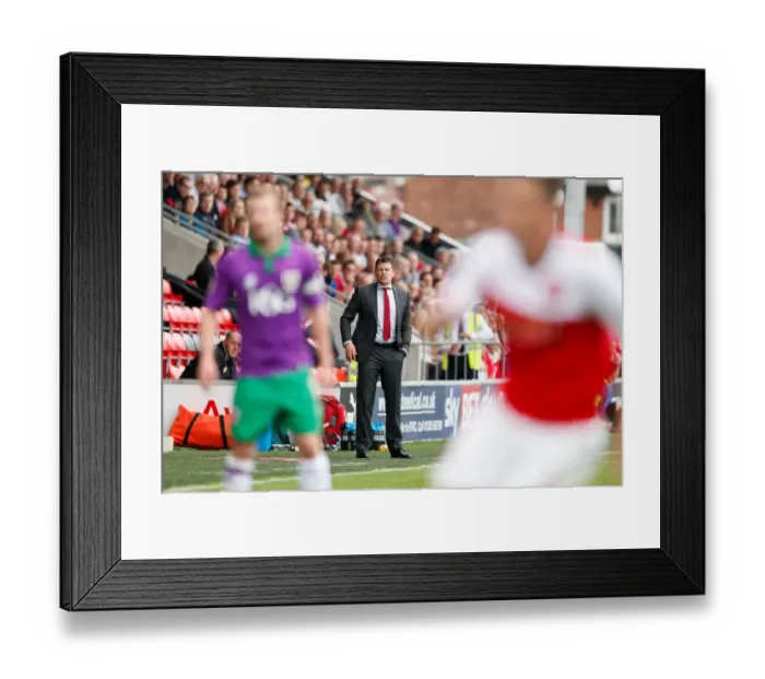 Framed Print : Steve Cotterill Observes Fleetwood Town vs. Bristol City, Sky Bet League 1 (2014) Framed Print : Steve Cotterill Observes Fleetwood Town vs. Bristol City, Sky Bet League 1 (2014)