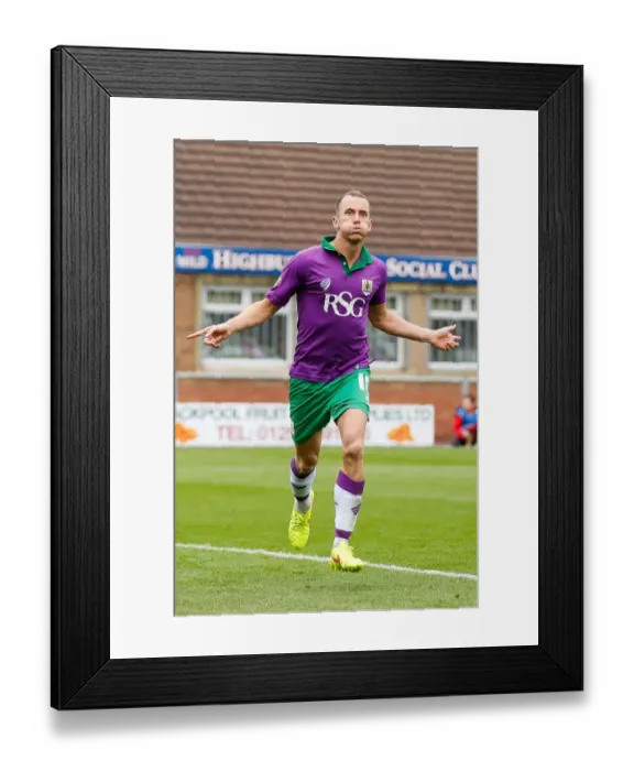 Framed Print : Aaron Wilbraham's Thrilling Goal: 1-3 in Favor of Bristol City vs Fleetwood Town, 2014 Framed Print : Aaron Wilbraham's Thrilling Goal: 1-3 in Favor of Bristol City vs Fleetwood Town, 2014