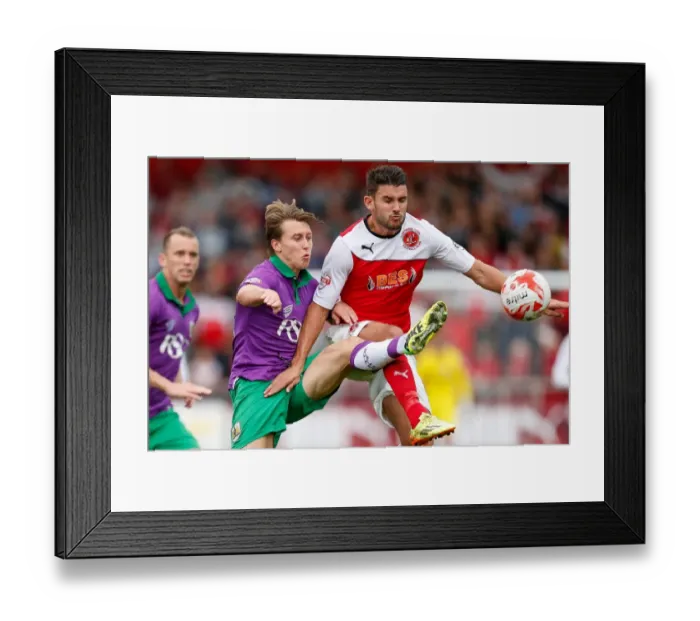 Framed Print : Luke Freeman in Action: Fleetwood Town vs. Bristol City (2014) Framed Print : Luke Freeman in Action: Fleetwood Town vs. Bristol City (2014)