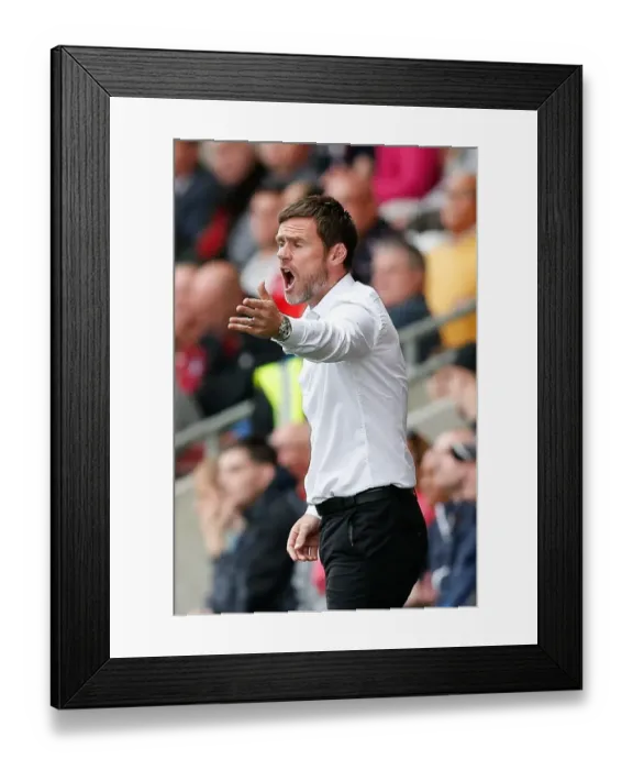 Framed Print : Graham Alexander in Action: Intense Moment at Fleetwood's Highbury Stadium during Fleetwood Town vs. Bristol City, 2014 Framed Print : Graham Alexander in Action: Intense Moment at Fleetwood's Highbury Stadium during Fleetwood Town vs. Bristol City, 2014