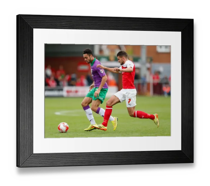 Framed Print : Derrick Williams vs Gareth Evans: Intense Battle at Fleetwood Town's Highbury Stadium (Bristol City vs Fleetwood, Sky Bet League 1) Framed Print : Derrick Williams vs Gareth Evans: Intense Battle at Fleetwood Town's Highbury Stadium (Bristol City vs Fleetwood, Sky Bet League 1)
