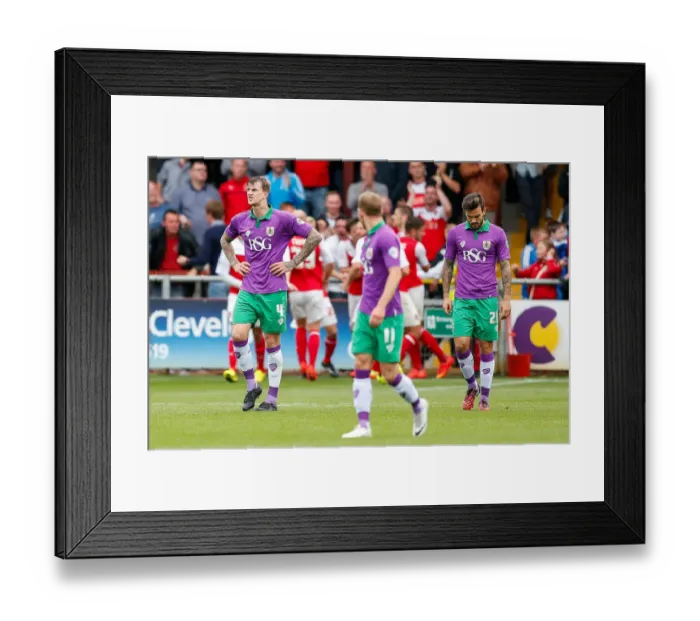 Framed Print : Aden Flint's Disappointment: 3-3 Draw Between Fleetwood Town and Bristol City Framed Print : Aden Flint's Disappointment: 3-3 Draw Between Fleetwood Town and Bristol City