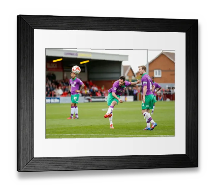 Framed Print : Greg Cunningham's Disappointing Free-kick Misses Target for Bristol City against Fleetwood Town Framed Print : Greg Cunningham's Disappointing Free-kick Misses Target for Bristol City against Fleetwood Town