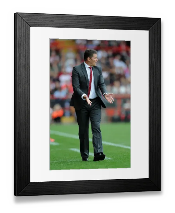 Framed Print : Steve Cotterill Leads Bristol City Against MK Dons in Sky Bet League One Clash Framed Print : Steve Cotterill Leads Bristol City Against MK Dons in Sky Bet League One Clash