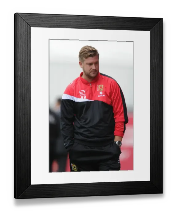 Framed Print : Karl Robinson Returns: MK Dons vs. Bristol City in Sky Bet League One