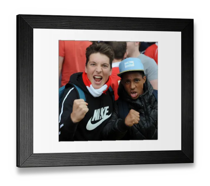 Framed Print : Bristol City's Euphoric Fans: 3-2 Victory Over MK Dons at Ashton Gate Framed Print : Bristol City's Euphoric Fans: 3-2 Victory Over MK Dons at Ashton Gate