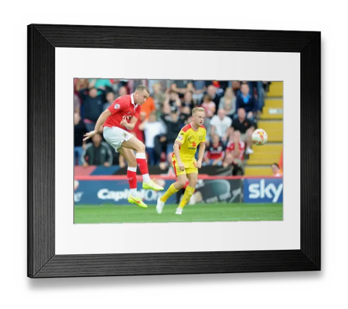 Framed Print : Aaron Wilbraham's Shot for Bristol City Against MK Dons, Sky Bet League One, 2014 Framed Print : Aaron Wilbraham's Shot for Bristol City Against MK Dons, Sky Bet League One, 2014