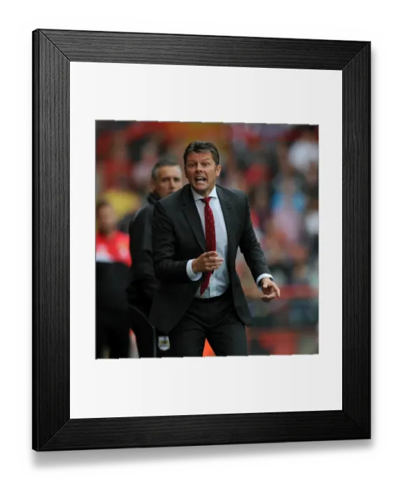 Framed Print : Steve Cotterill Leads Bristol City in Sky Bet League One Clash Against MK Dons Framed Print : Steve Cotterill Leads Bristol City in Sky Bet League One Clash Against MK Dons