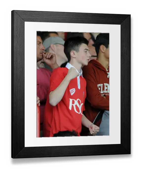 Framed Print : Bristol City vs MK Dons Clash in Sky Bet League One at Ashton Gate, September 2014