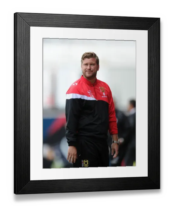 Framed Print : Karl Robinson Returns: MK Dons vs. Bristol City in Sky Bet League One Framed Print : Karl Robinson Returns: MK Dons vs. Bristol City in Sky Bet League One