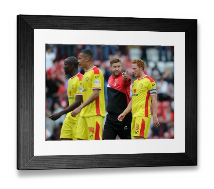 Framed Print : Karl Robinson's Return: Bristol City vs. MK Dons in Sky Bet League One