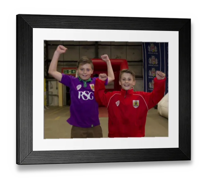 Framed Print : Bristol City vs MK Dons: A Football Rivalry in Sky Bet League One at Ashton Gate, September 2014
