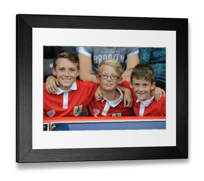 Framed Print : Passionate Bristol City Fans Pack Ashton Gate Stadium during Sky Bet League One Match against MK Dons