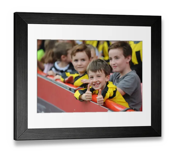 Framed Print : Bristol City Fan's Passionate Moment at Ashton Gate during Bristol City vs MK Dons (Sky Bet League One)