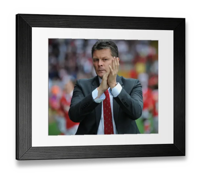 Framed Print : Steve Cotterill Leads Bristol City in Sky Bet League One Clash Against MK Dons