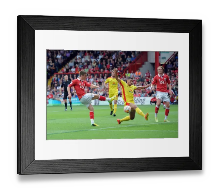 Framed Print : Bristol City's Joe Bryan Scores Against MK Dons in Sky Bet League One Action, September 2014 Framed Print : Bristol City's Joe Bryan Scores Against MK Dons in Sky Bet League One Action, September 2014