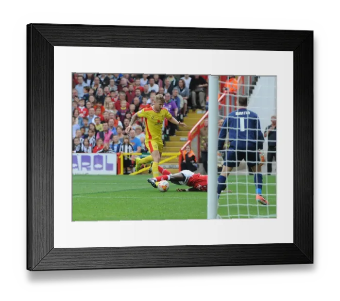 Framed Print : Bristol City's Kieran Agard Scores Penalty After Foul by MK Dons Kyle McFadzean Framed Print : Bristol City's Kieran Agard Scores Penalty After Foul by MK Dons Kyle McFadzean