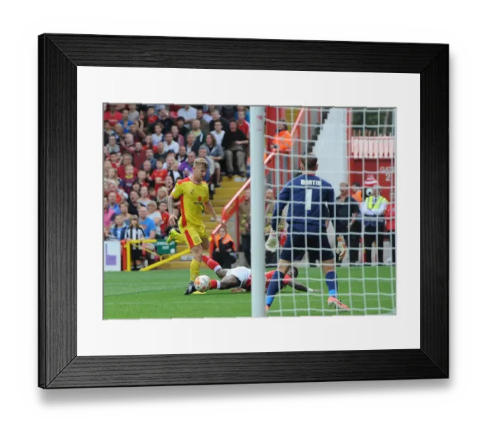 Framed Print : Bristol City's Kieran Agard Scores Contested Penalty Against Milton Keynes Dons Framed Print : Bristol City's Kieran Agard Scores Contested Penalty Against Milton Keynes Dons