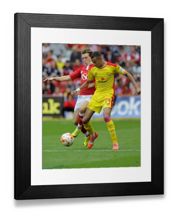 Framed Print : Battling for Supremacy: Luke Freeman vs. Dele Alli in the Intense Clash between Bristol City and MK Dons Framed Print : Battling for Supremacy: Luke Freeman vs. Dele Alli in the Intense Clash between Bristol City and MK Dons