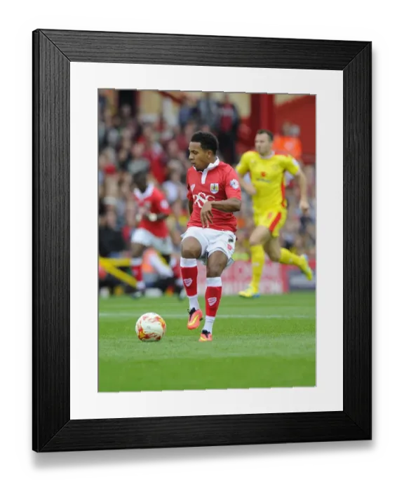 Framed Print : Korey Smith in Action: Bristol City vs MK Dons, Sky Bet League One Framed Print : Korey Smith in Action: Bristol City vs MK Dons, Sky Bet League One