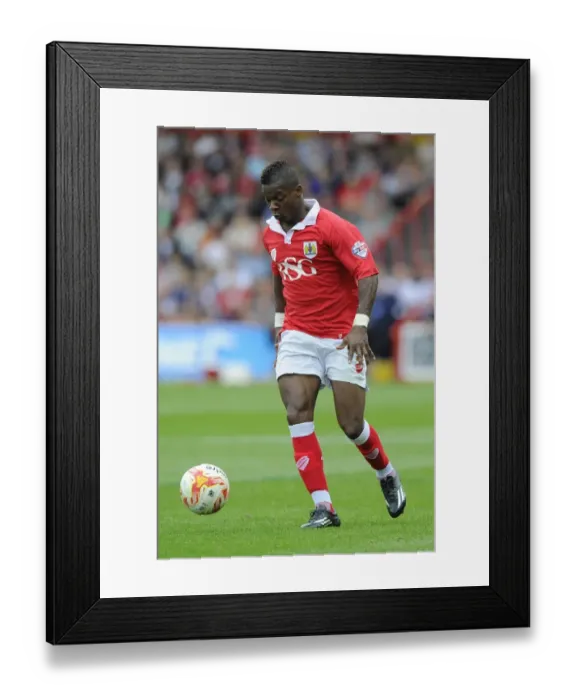 Framed Print : Agard in Action: Bristol City vs MK Dons, Sky Bet League One Football Match, September 2014 Framed Print : Agard in Action: Bristol City vs MK Dons, Sky Bet League One Football Match, September 2014