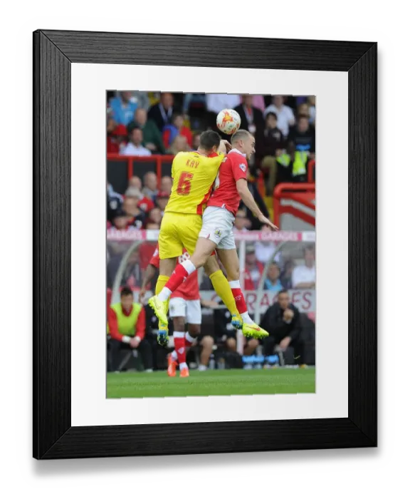 Framed Print : Battling for Supremacy: Wilbraham vs. Kay in the Heat of Bristol City vs. MK Dons Rivalry Framed Print : Battling for Supremacy: Wilbraham vs. Kay in the Heat of Bristol City vs. MK Dons Rivalry