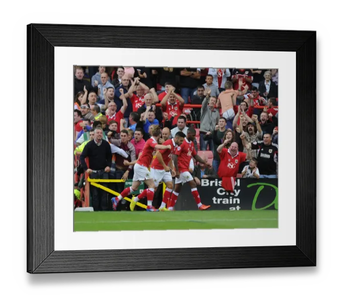 Framed Print : Thrilling Win: Wade Elliott's Last-Minute Goal Secures Victory for Bristol City Against MK Dons Framed Print : Thrilling Win: Wade Elliott's Last-Minute Goal Secures Victory for Bristol City Against MK Dons