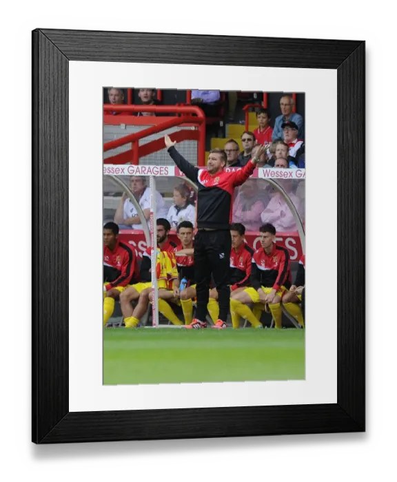 Framed Print : Karl Robinson Returns: Bristol City vs. MK Dons in Sky Bet League One Framed Print : Karl Robinson Returns: Bristol City vs. MK Dons in Sky Bet League One