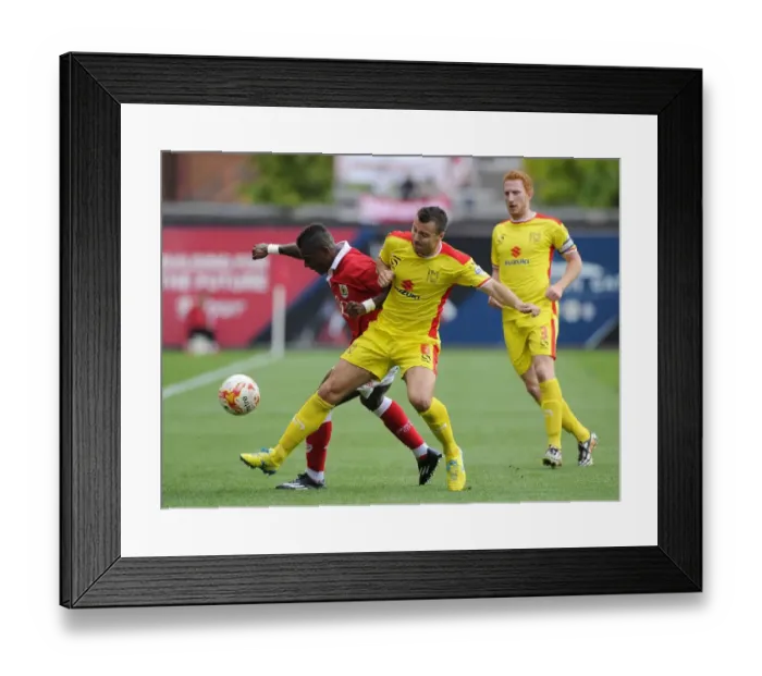 Framed Print : Bristol City vs MK Dons: Intense Battle Between Kieran Agard and Antony Kay Framed Print : Bristol City vs MK Dons: Intense Battle Between Kieran Agard and Antony Kay