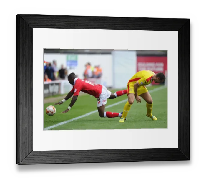 Framed Print : Battling Rivals: Agard vs. Kay in the Intense Bristol City vs. MK Dons Clash Framed Print : Battling Rivals: Agard vs. Kay in the Intense Bristol City vs. MK Dons Clash