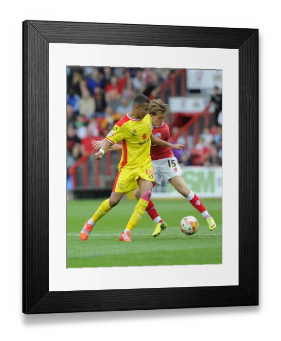 Framed Print : Battling Rivals: Luke Freeman vs. Dele Alli - Intense Moment in the Bristol City vs. MK Dons Football Rivalry Framed Print : Battling Rivals: Luke Freeman vs. Dele Alli - Intense Moment in the Bristol City vs. MK Dons Football Rivalry