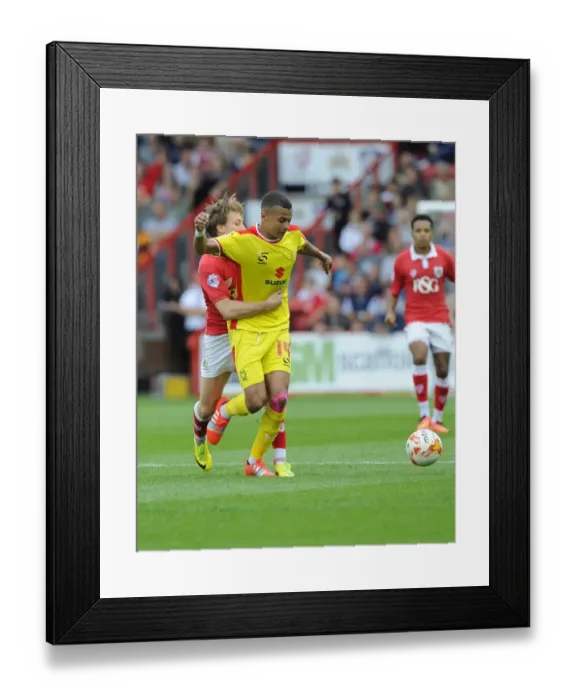 Framed Print : Battling Rivals: Luke Freeman vs. Dele Alli - Intense Bristol City vs. MK Dons Clash Framed Print : Battling Rivals: Luke Freeman vs. Dele Alli - Intense Bristol City vs. MK Dons Clash