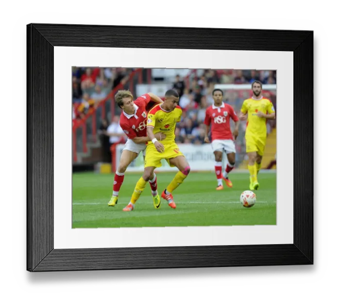 Framed Print : Battling Rivals: Luke Freeman vs. Dele Alli - Intense Clash at Ashton Gate