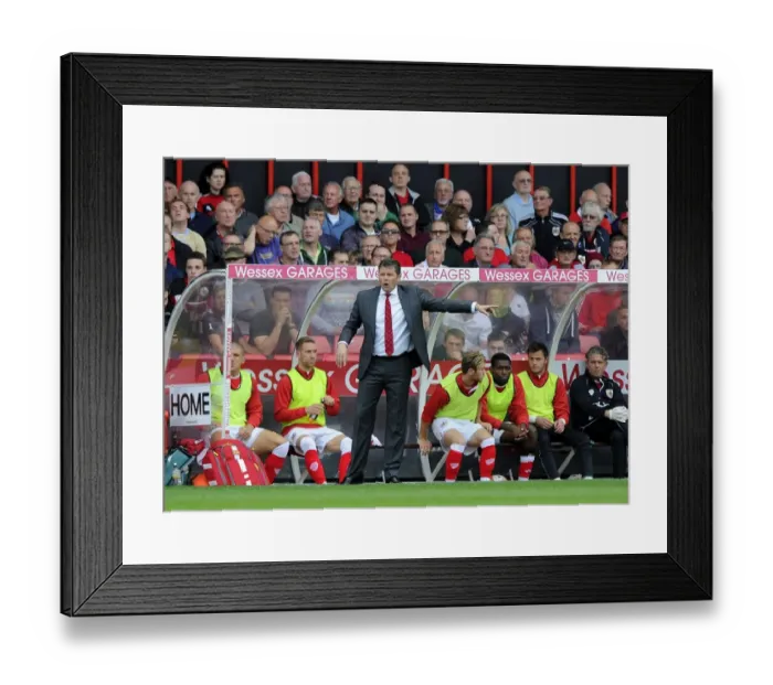 Framed Print : Steve Cotterill Leads Bristol City in Sky Bet League One Clash Against MK Dons Framed Print : Steve Cotterill Leads Bristol City in Sky Bet League One Clash Against MK Dons