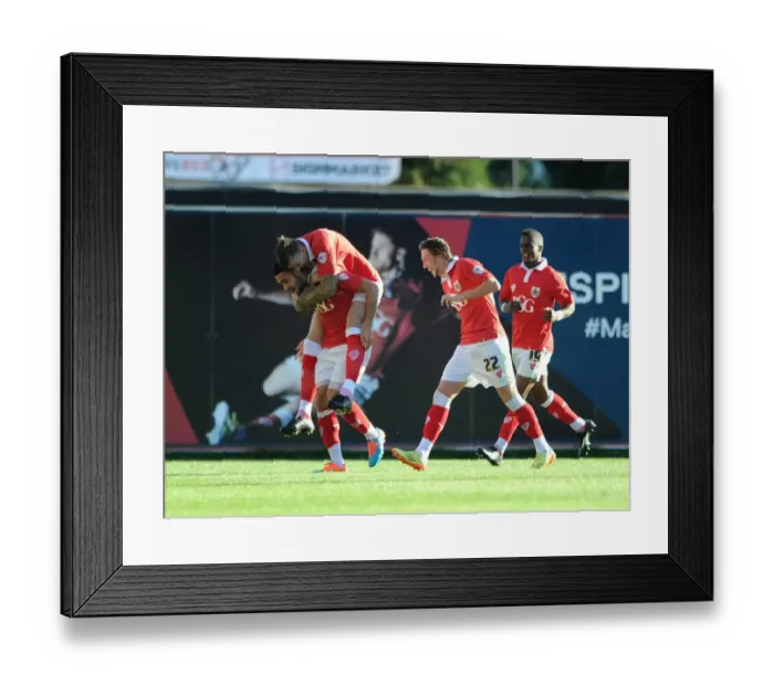 Framed Print : Bristol City Celebrates: Derrick Williams Scores Against Chesterfield, 11-10-2014 Framed Print : Bristol City Celebrates: Derrick Williams Scores Against Chesterfield, 11-10-2014