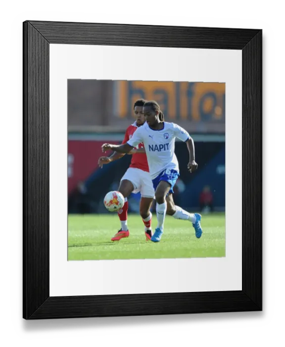 Framed Print : Bristol City Shuts Down Chesterfield's Charlie Raglan with Korey Smith Framed Print : Bristol City Shuts Down Chesterfield's Charlie Raglan with Korey Smith