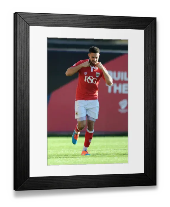 Framed Print : Bristol City's Derrick Williams Celebrates Goal Against Chesterfield in Sky Bet League One Framed Print : Bristol City's Derrick Williams Celebrates Goal Against Chesterfield in Sky Bet League One