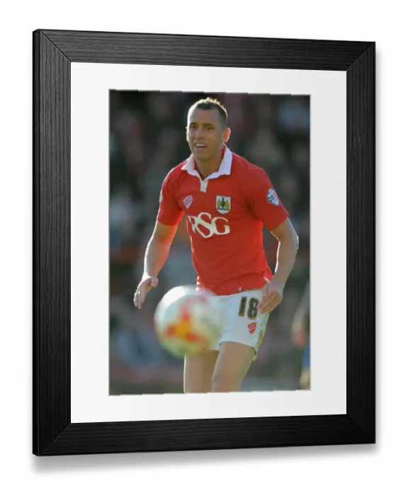 Framed Print : Aaron Wilbraham in Action: Bristol City vs Chesterfield, Sky Bet League One