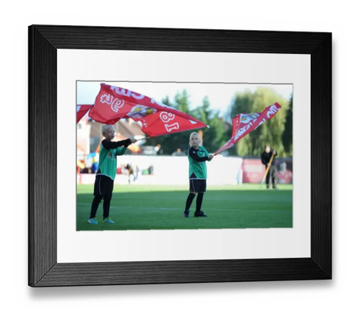 Framed Print : Sky Bet League One: Bristol City's Pride - Guard of Honor Ceremony vs. Chesterfield at Ashton Gate (11.10.2014)