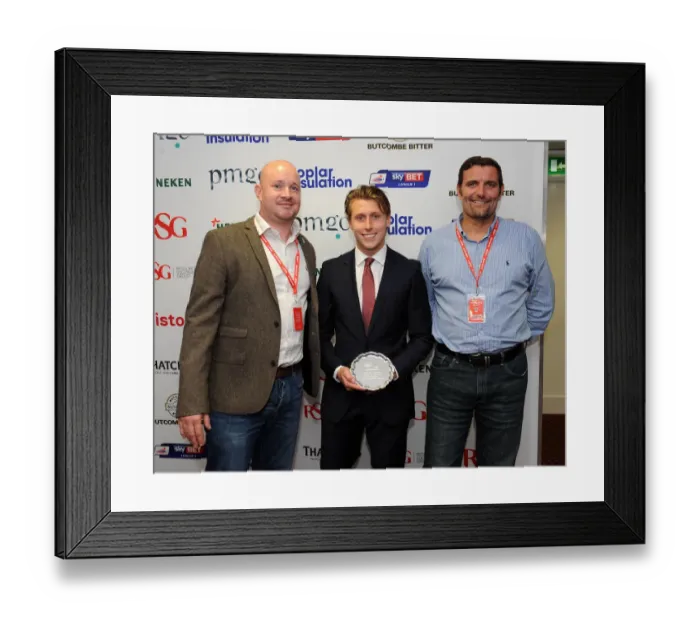 Framed Print : Bristol City FC: Dougie Allward Captures Man of the Match Moment vs. Chesterfield (11 / 10 / 2014)