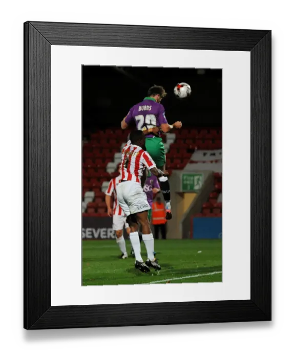 Framed Print : Wes Burns Scores Game-Winning Goal for Bristol City in Johnstone's Paint Trophy Match vs Cheltenham Town Framed Print : Wes Burns Scores Game-Winning Goal for Bristol City in Johnstone's Paint Trophy Match vs Cheltenham Town