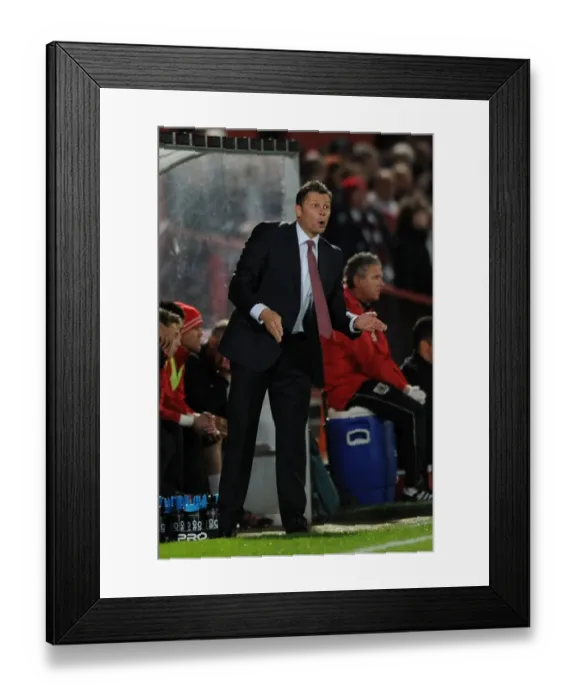 Framed Print : Steve Cotterill and Bristol City Face Off Against Cheltenham Town in Johnstone's Paint Trophy Clash, October 2014 Framed Print : Steve Cotterill and Bristol City Face Off Against Cheltenham Town in Johnstone's Paint Trophy Clash, October 2014