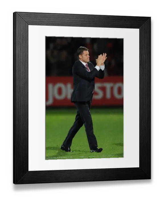 Framed Print : Steve Cotterill Unites Fans: Cheltenham Town vs. Bristol City, 08-10-2014 Framed Print : Steve Cotterill Unites Fans: Cheltenham Town vs. Bristol City, 08-10-2014