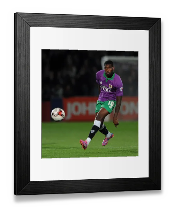 Framed Print : Jay Emmanuel-Thomas of Bristol City in Action against Cheltenham Town, October 8, 2014