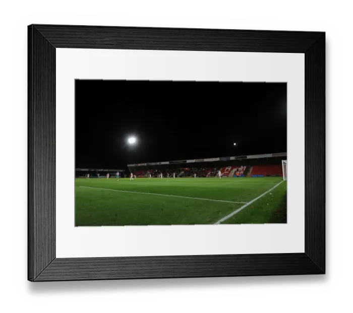 Framed Print : Bristol City vs Cheltenham Town: A Johnstone's Paint Trophy Battle at Abbey Business Stadium, October 2014