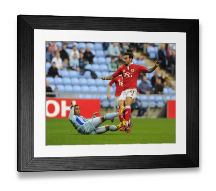 Framed Print : Marlon Pack's Stunning Long-Range Goal: Bristol City's Triumph over Coventry City (18 / 10 / 2014)