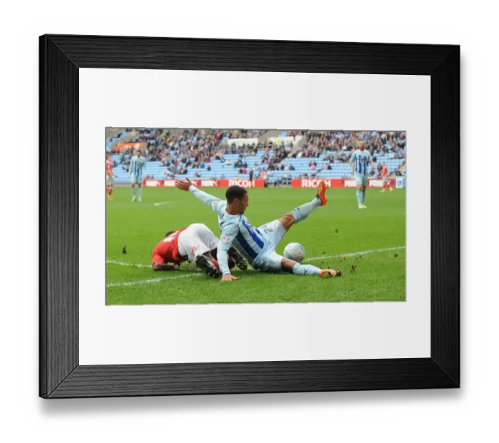 Framed Print : Bristol City vs Coventry City: Agard vs Clarke - A Battle in Sky Bet League One