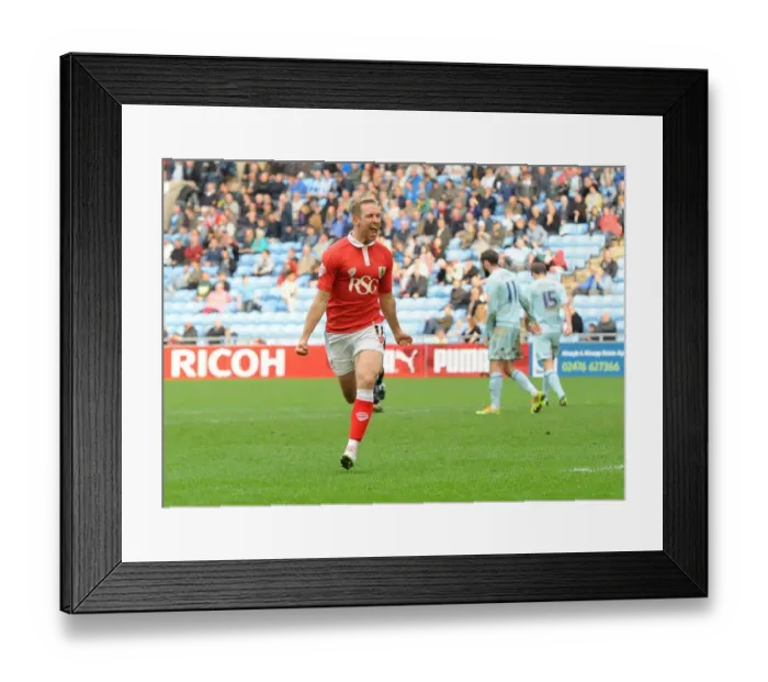 Framed Print : Bristol City's Scott Wagstaff Celebrates Goal Against Coventry City - Sky Bet League One Rivalry Framed Print : Bristol City's Scott Wagstaff Celebrates Goal Against Coventry City - Sky Bet League One Rivalry
